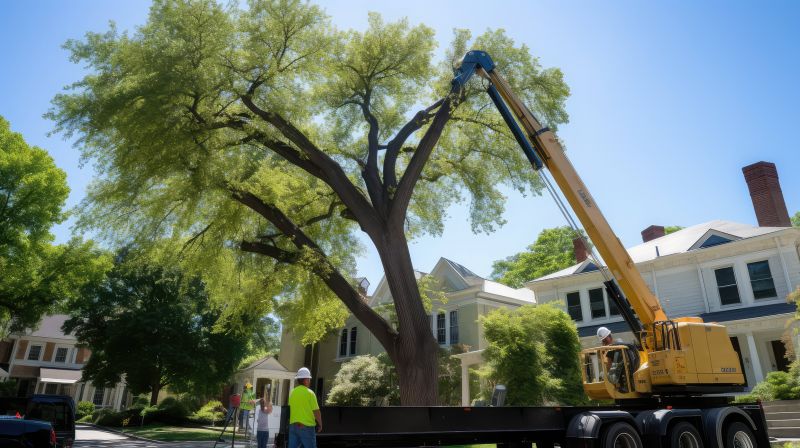 Mimosa Tree Removal detail